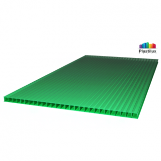 Сотовый поликарбонат POLYNEX, цвет зелёный, размер 2100x6000 мм, толщина 4 мм