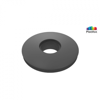 Прессшайба резиновая для поликарбоната графитовый серый D=30мм